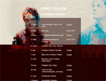 Tablet Screenshot of jamiecullum.com